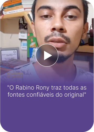 Aluno em depoimento da Academia de Moisés